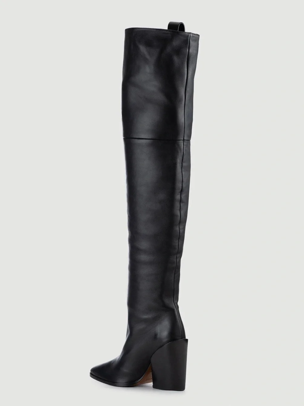 FRAME • Le Mulholland Over The Knee Boot black nappa leather OTK high heel tall